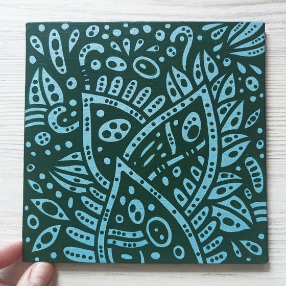 Florals - set of 4 paintings