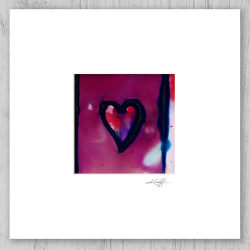 Matted Heart Art 2 by Kathy Morton Stanion