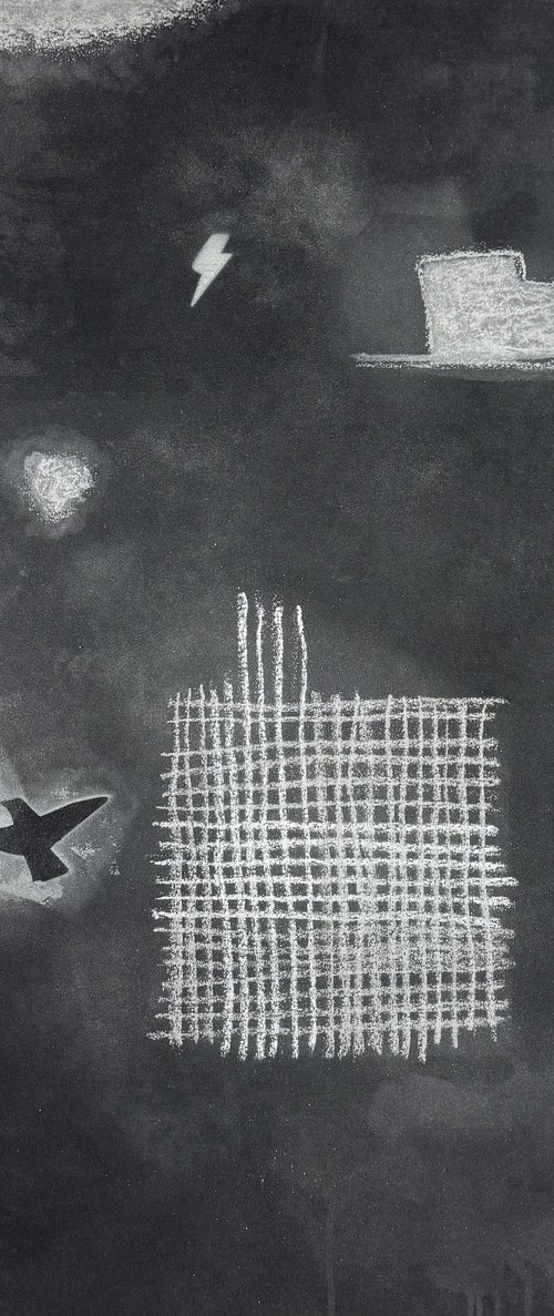 2 BLACK RESTLESS BIRDS B by Andrew Lennon