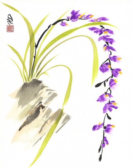 Purple Orchid Cascade