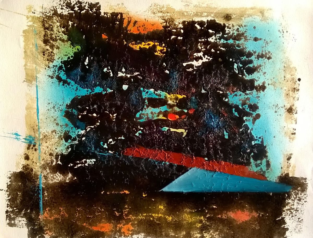 Abstract composition II by Barbara Mazur