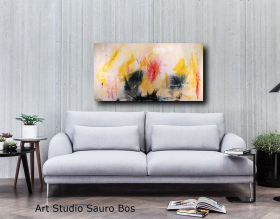 abstract-large-painting 160x80 cm-large wall art abstract  title : abstract-c338a