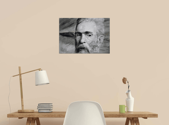 Portrait of H Melville