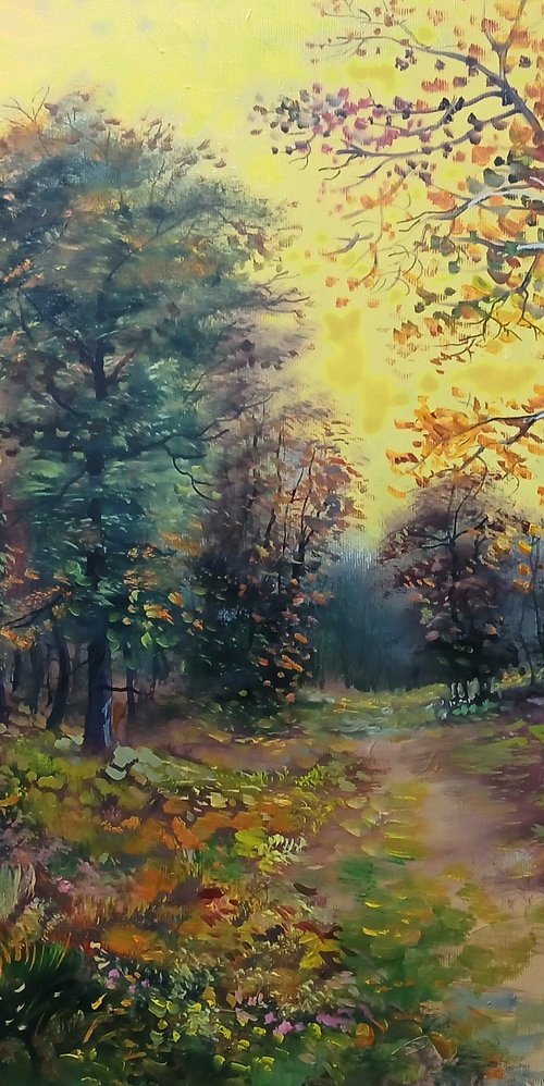 Autumn In The Forest by Constantin Galceava