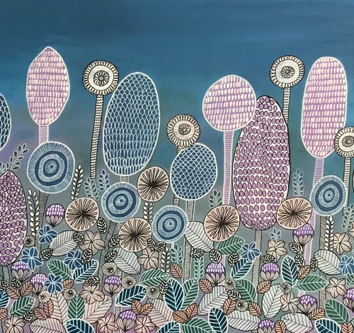 Trees and Blooms - CZ20017 by Carol Zsolt