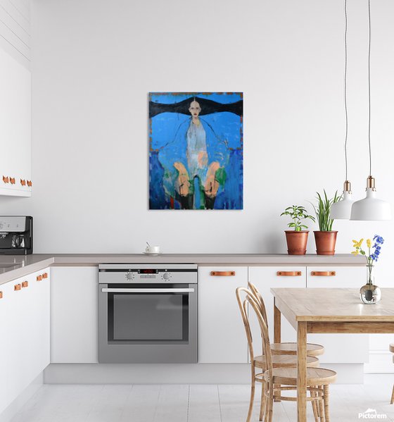 My Red — Figure in Dramatic Blue