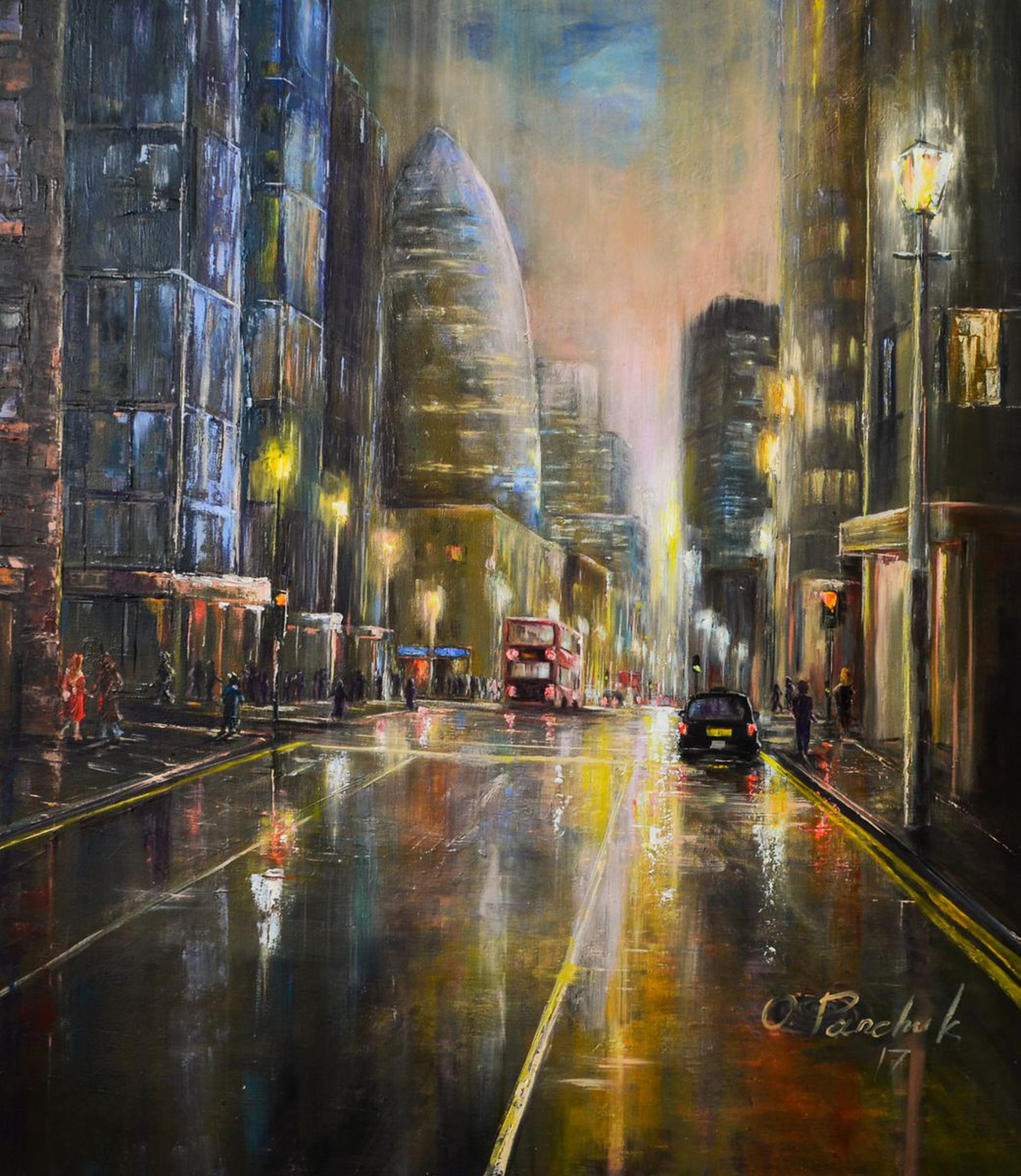 Original Oil Painting Ghost City Artfinder