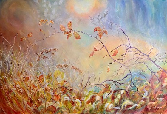 Moments in Time- wild hedgerow painting
