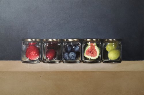 Fruit in jars by Mike Skidmore