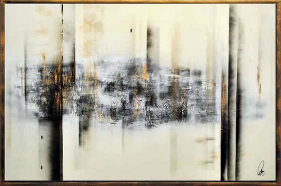 Cold Elegance  - Abstract Art - Acrylic Painting - Canvas Art - Framed Painting - Abstract Painting - Industrial Art