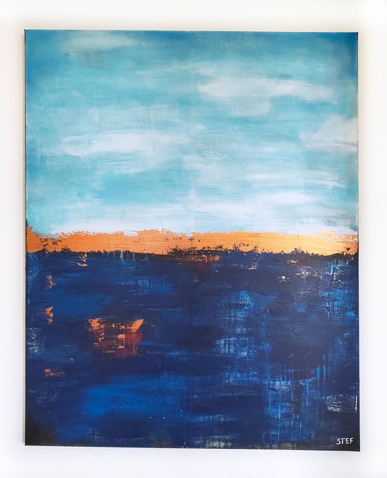 Deep Sea #11 – Bronze in Blue