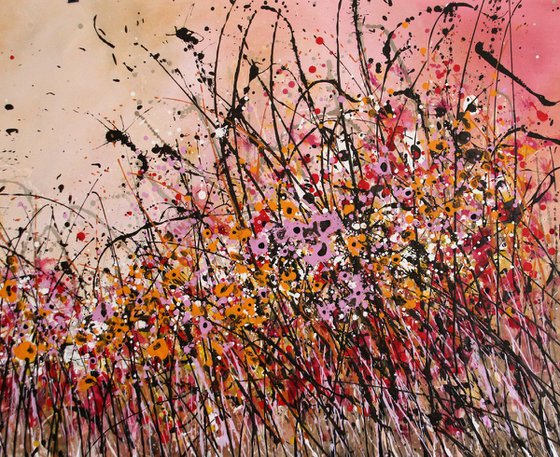 Never-Ending Delights #2  - Extra Large original floral landscape