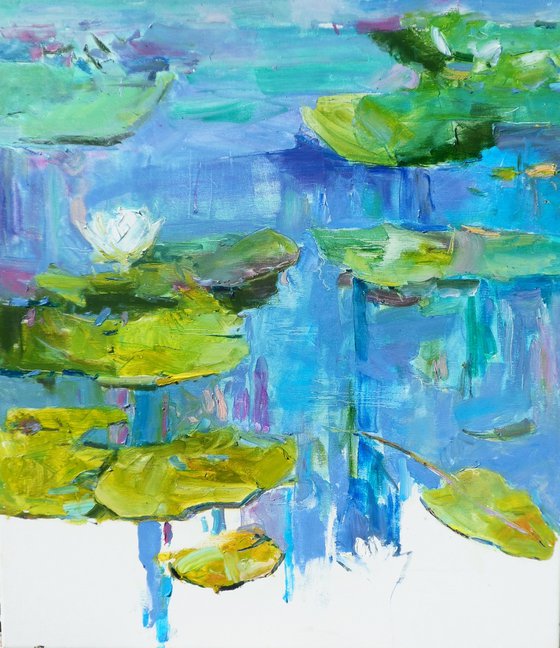 Water Lilies 80x70cm 2022