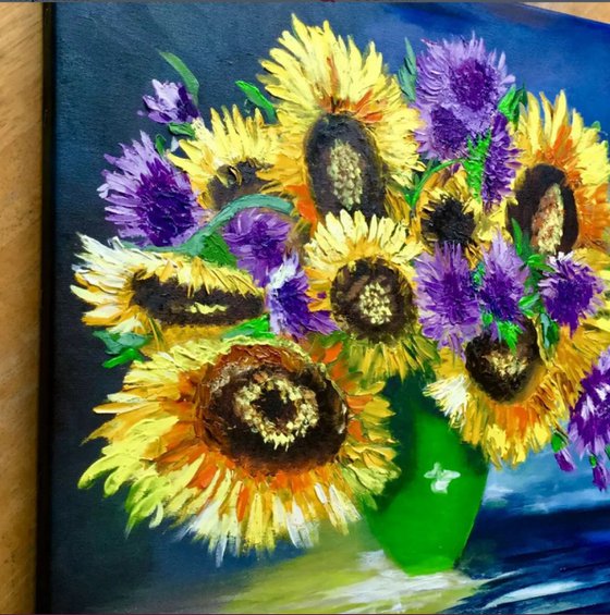 Bouquet of sunflowers
