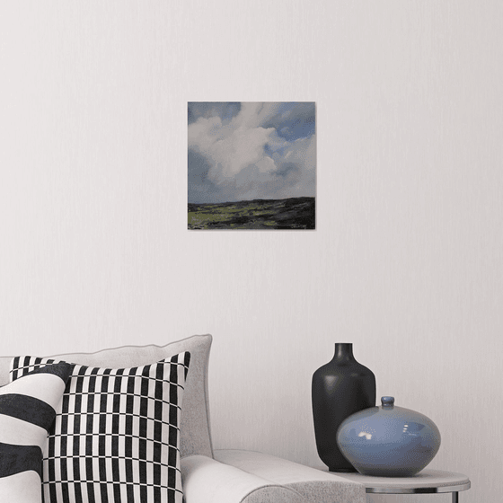 Clouds over the fields, Irish Landscape