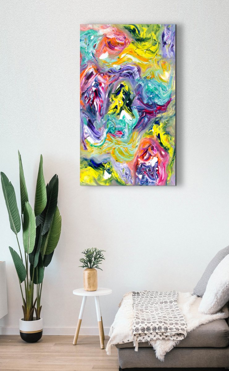 Singularity, 60x100 cm Oil painting by Davide De Palma