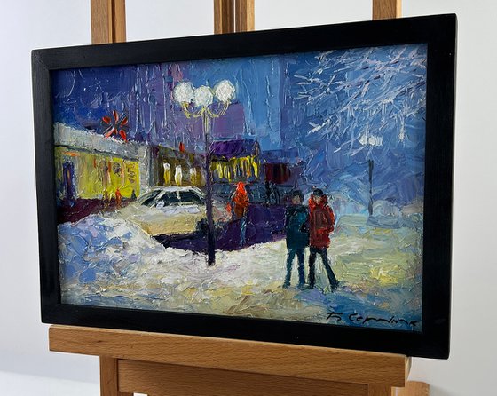 Winter Evening in the City
