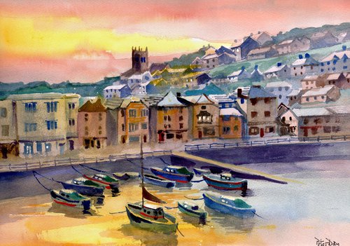 Brixham, Evening by Peter Day