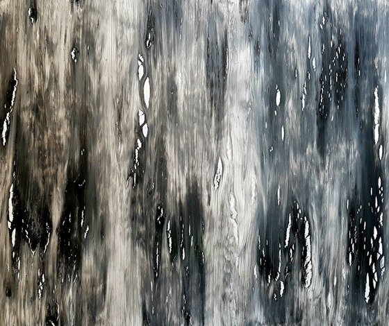 Sliding time (n.275) - 90 x 75 x 2,50 cm - ready to hang - acrylic painting on stretched canvas