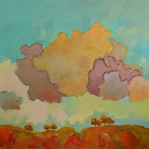 Clouds and Hills in Autumn. by Veta  Barker