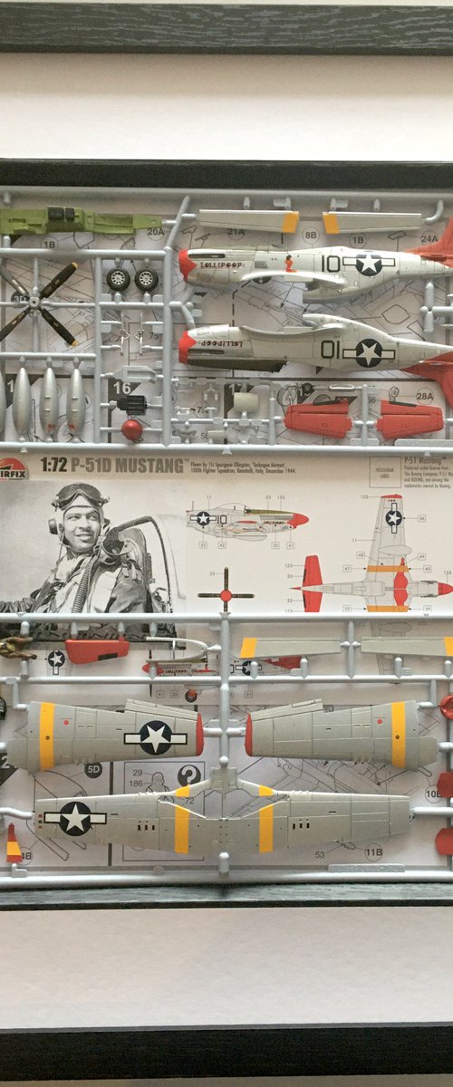 Mustang P51 Model Decoupage by Karl Hamilton-Cox