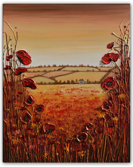 Cottage in the Poppy Fields