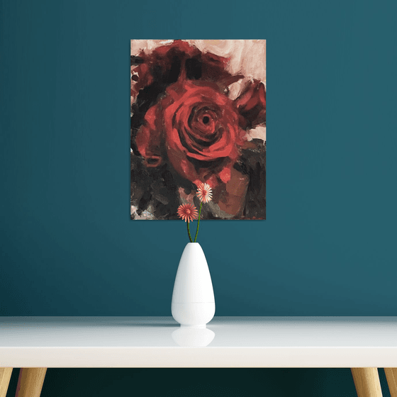 Study of Red Rose