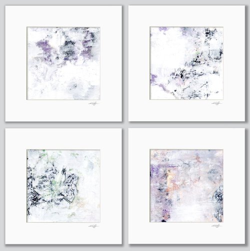 Mystical Moments Collection 4 - 4 Abstract Paintings by Kathy Morton Stanion