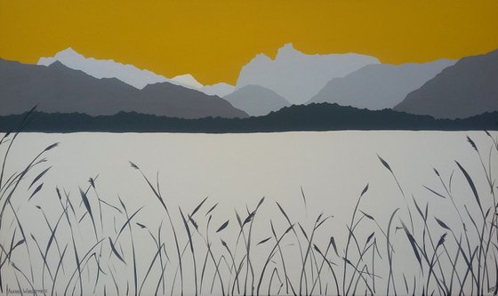 Across Windermere, The Lake District (LARGE painting)