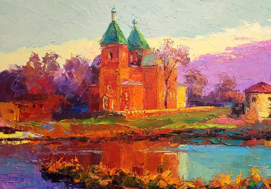 Evening near the church