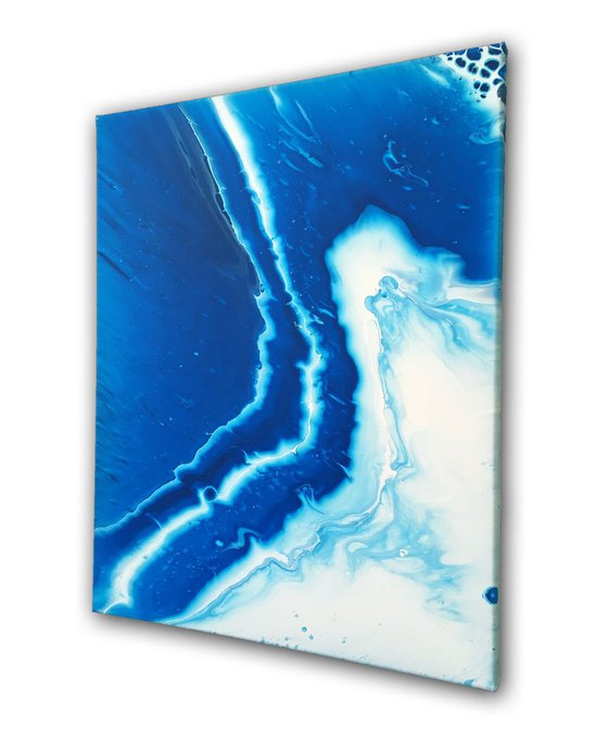 "Washed Away" - SPECIAL PRICE - Original Abstract PMS Acrylic Painting - 16 x 20 inches