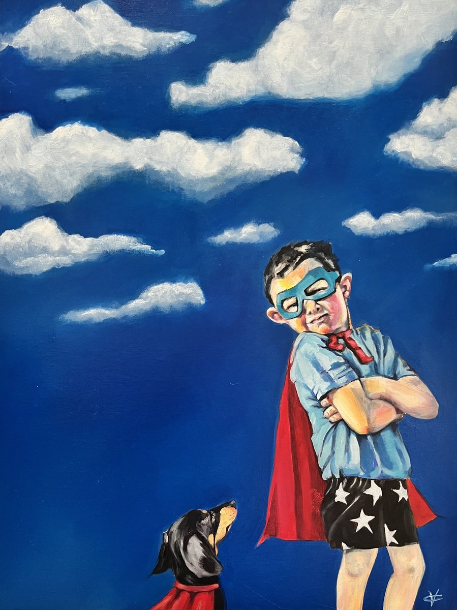 Photorealistic Portrait Oil Painting By Victoria Coleman, 18 X 24", The Reluctant Crusader, Original Artwork