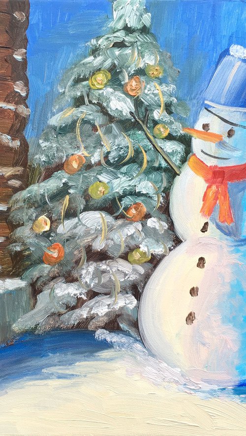 Snowman by Elena Sokolova