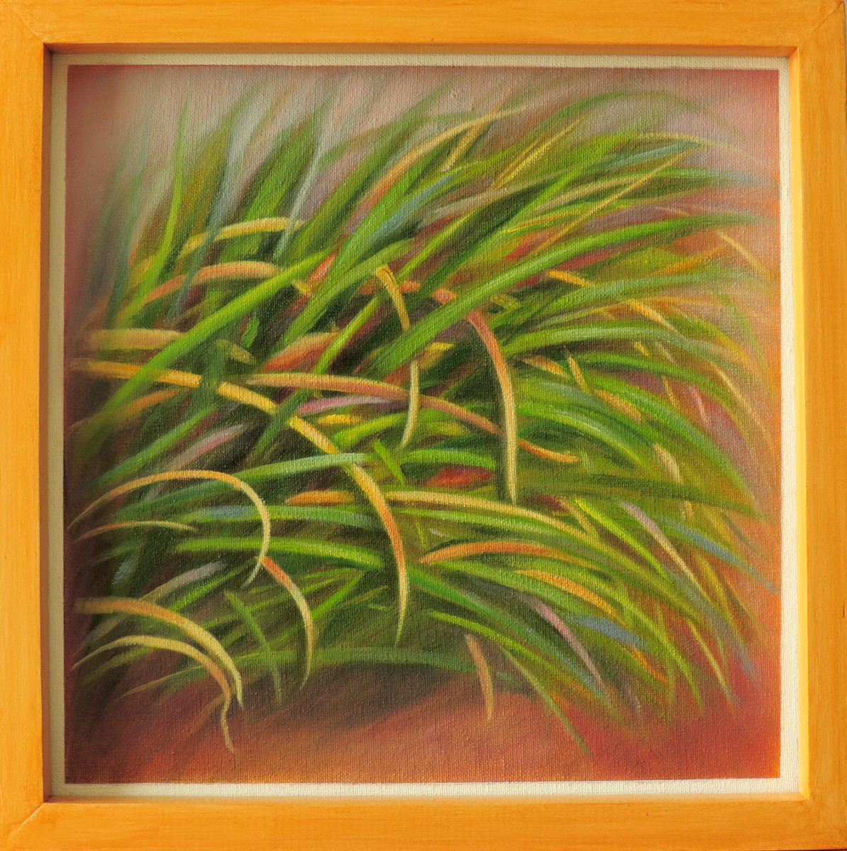Photorealistic Botanical Oil Painting By Laura Cabral, 9 X 9", Wild, Original Artwork