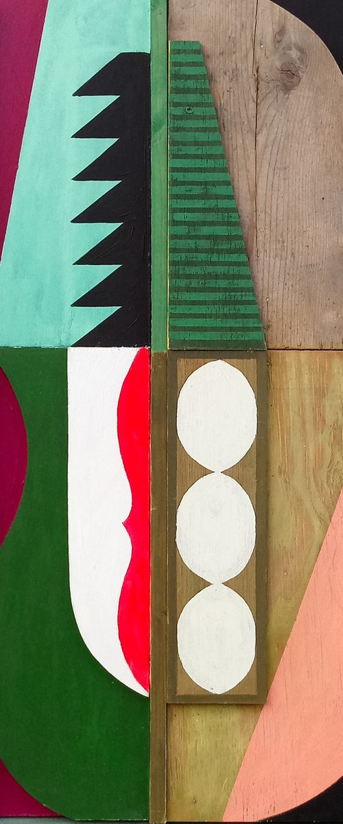 Relief with White Ovals by Liam Hennessy