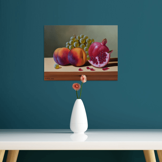 Still life with autumn fruits