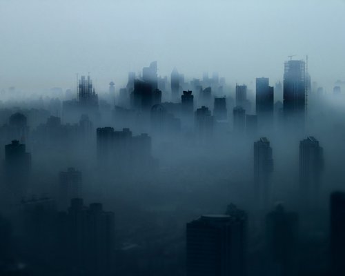 Shanghai Fog (Large) by Serge Horta