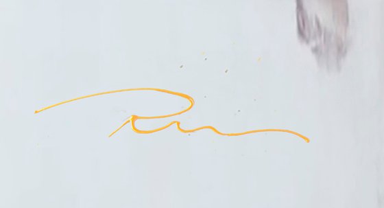 Pastel Pink and Gold Abstract