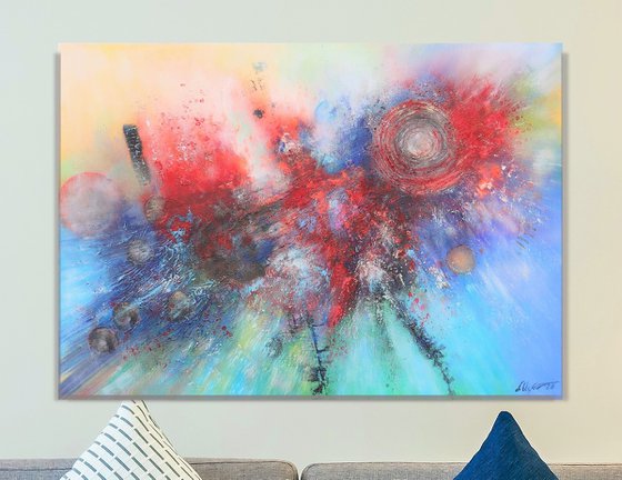 Abstract "Cosmic collision"