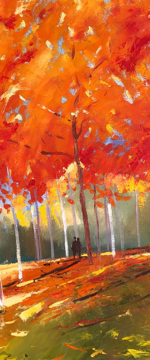 Autumn Trees by Volodymyr Smoliak