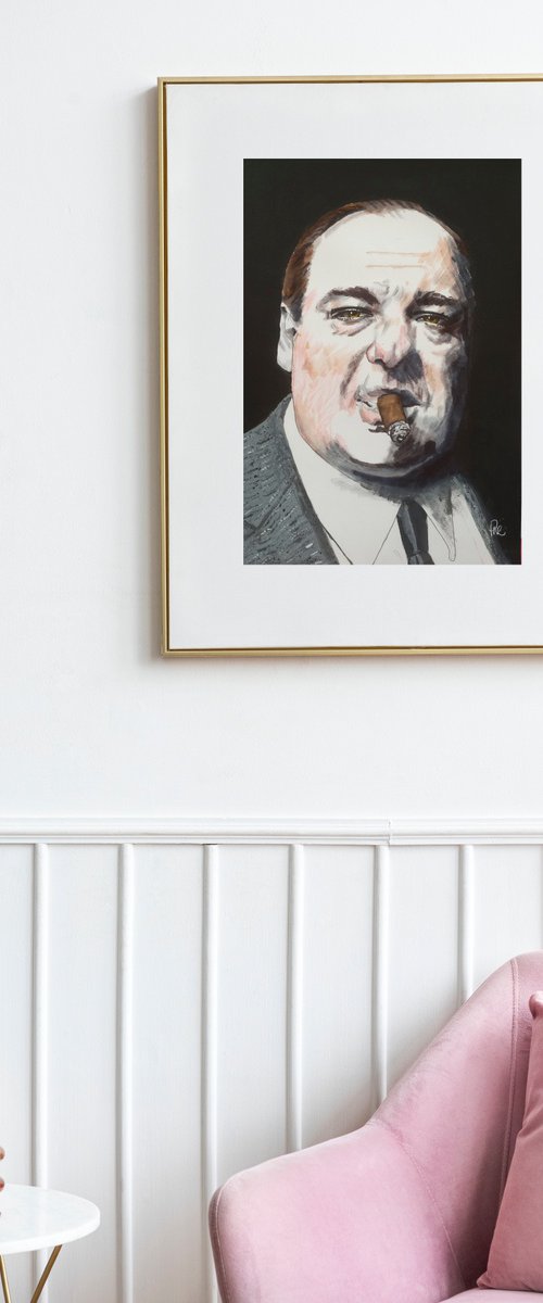 Portrait of Tony Soprano by Paul Nelson-Esch
