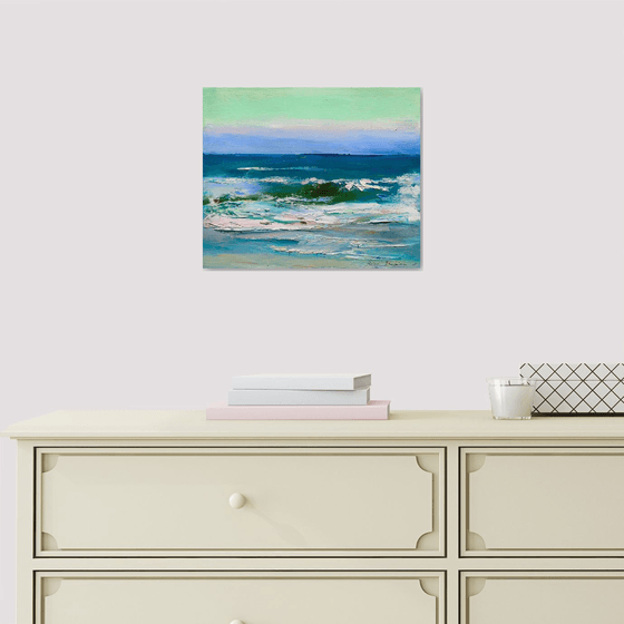 Admiring the evening sea