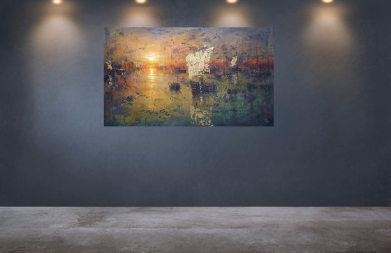 " Harbor of destroyed dreams - Hidden Wounds " (W 100 x H 60 cm) SPECIAL PRICE!!!