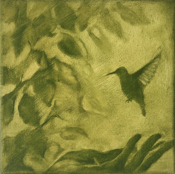 Stay a Little Longer - Green Hummingbird