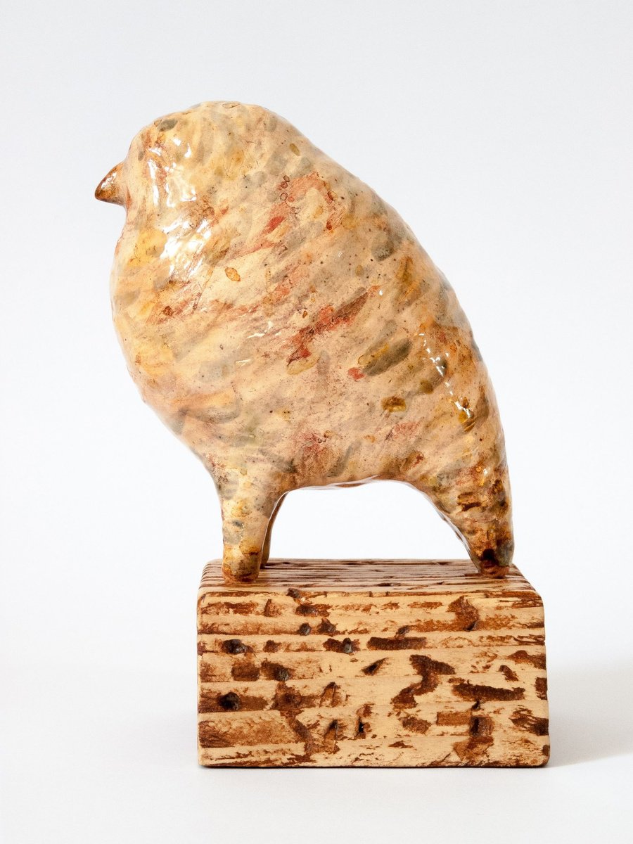 Naive Clay Sculpture , Ceramic Sculpture Partridge By Oleksandr Korol, 3 X 7, Artwork For Sale On Artfinder
