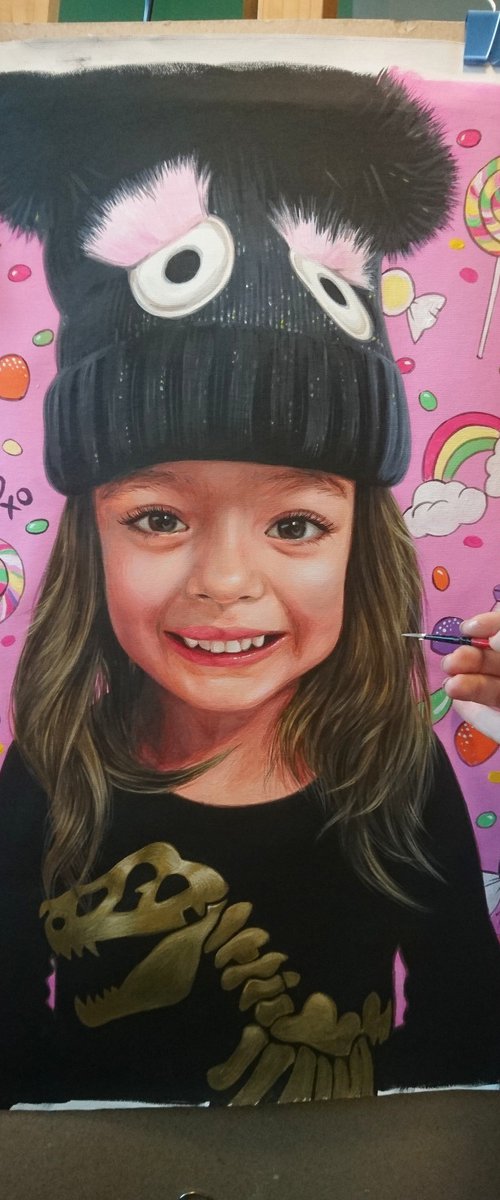 portrait painting to order by Lesja Rygorczuk