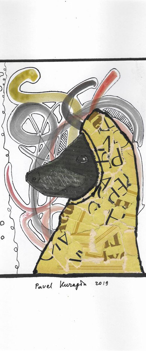 Hipster dachshund by Pavel Kuragin