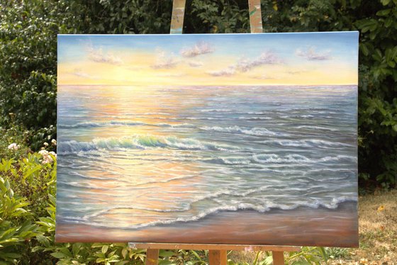 Light over the ocean