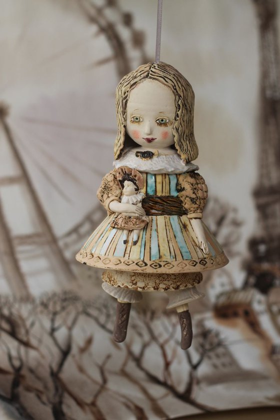 Girl with a Doll. From "Le Carousel, Hommage à l'Innocence" project by Elya Yalonetski