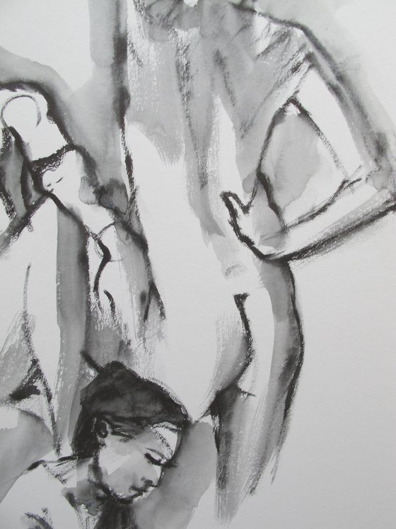 female nude 4 poses